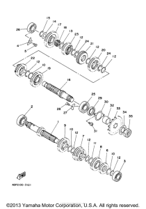TZ250M Трансмиссия