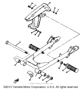 HT1B Rear arm & chain case
