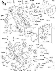 KX125 Crankcase(1 / 2)
