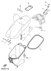 YN50R Сиденье