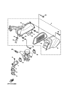 XC125 NXC125 Впускная система