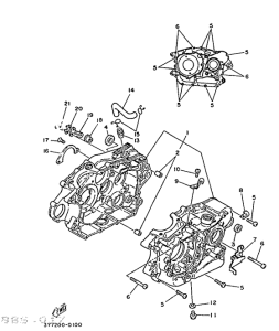 SR250 Картер двигателя
