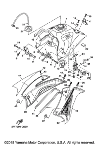 TTR125LEG Топливный бак