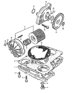 GS1000 Oil pump - oil filter