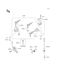 ZX636 Замок зажигания