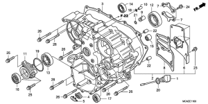 GL1800 (ABS) Задний кожух картера