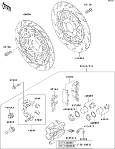 ZG1000 Front brake(zg1000-a15-a18)