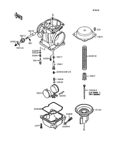 EN400 Карбюратор в разборе