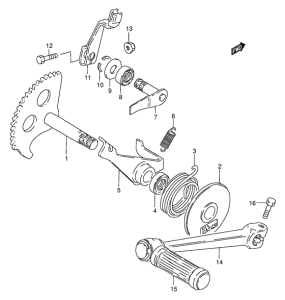 FZ50 Ножной стартер