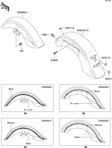  Fenders(vn1500-l2h / l3h)