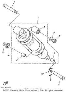 TW200WC Амортизаторы задние