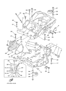 TDM850 Картер двигателя