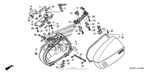 ST1300P (ABS) Боковые кофры