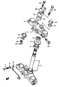 DR650 Траверса нижняя