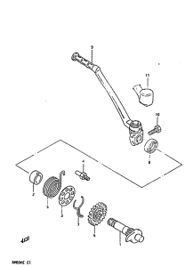 RM80 Ножной стартер