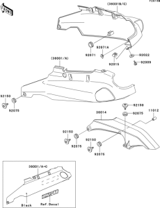 ZX1100 Side covers / chain cover(zx1100-d3)