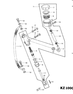 KZ1000 Задний тормозной цилиндр
