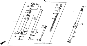 NT650 Передняя вилка
