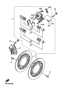 YZF-R6R ﾌﾛﾝﾄﾌﾞﾚｰｷｷﾔﾘﾊﾟ