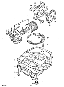 GS550 Oil pump - oil filter