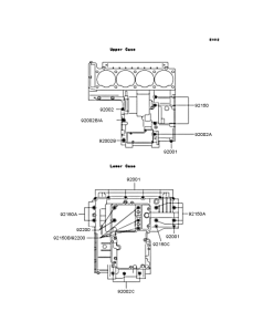 ZX900 Болты крепления картера