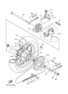 TTR50E Переднее колесо