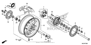 CBR600RR (ABS) Переднее колесо
