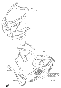 GSX-R1100 Cowling body