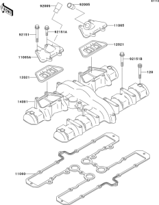 ZR750 Крышка головки цилиндров