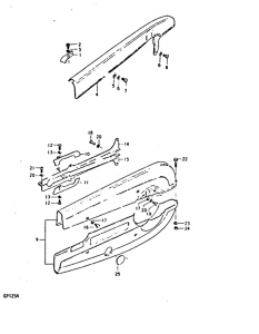 GP125 Кожух цепной передачи