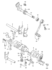 GN125 Переключение передач