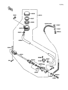 VN1500 Задний торм цилиндр