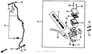 CB750 Cb750k front brake master 81-82