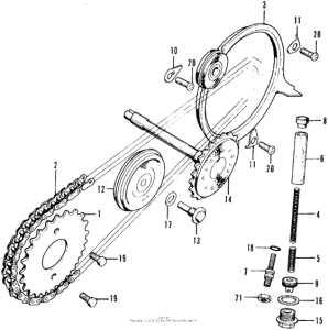 CT90 Cam chain + chain tensioner