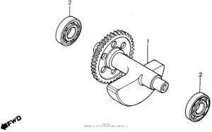 XR500R Balancer shaft 82-83