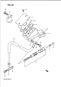 GSX-R1100 Главный цилиндр сцепления