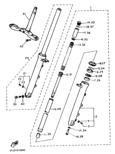 FZR400RR Передняя вилка