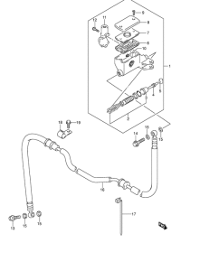 GSF1200S Главный цилиндр сцепления