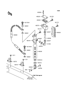 KLX250 Задний торм цилиндр