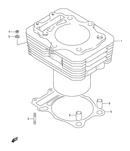 DR350 Цилиндр