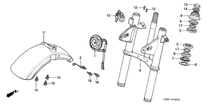 ST50 Steering stem /  front fender