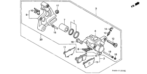 NSR75 Задний суппорт