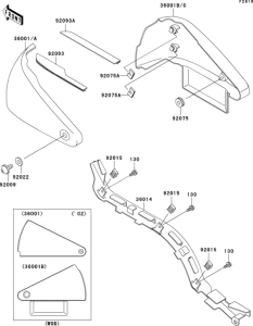 VN800 Боковые обтекатели