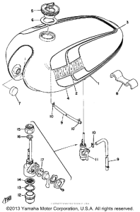 RS100B Топливный бак