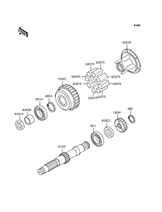 ZR750 Secondary shaft