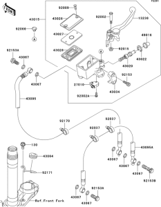 ZR750 Главный тормозной цилиндр