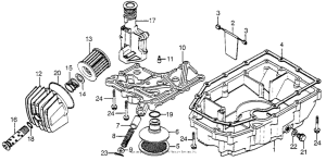 CB750 Oil pan + oil filter