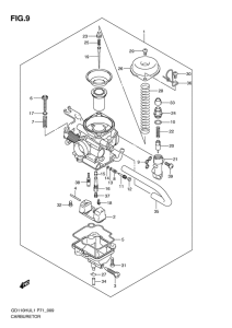 GD110 Carburetor assy