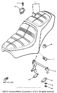 XJ650K Сиденье