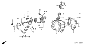 NSS250EX Cylinder / reed valve